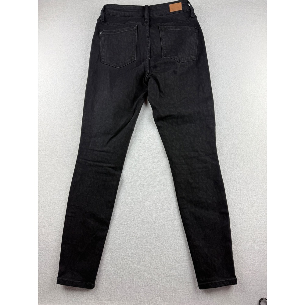 Judy Blue Womens Black Leopard Print Skinny Fit Jeans High Rise Stretch 5/27 - Picture 7 of 11